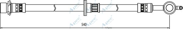 APEC BRAKING Тормозной шланг HOS4082